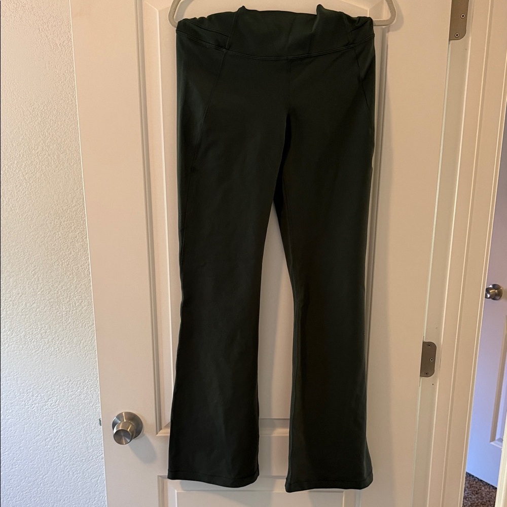 lululemon athletica Olive Green Wide Leg Leggings